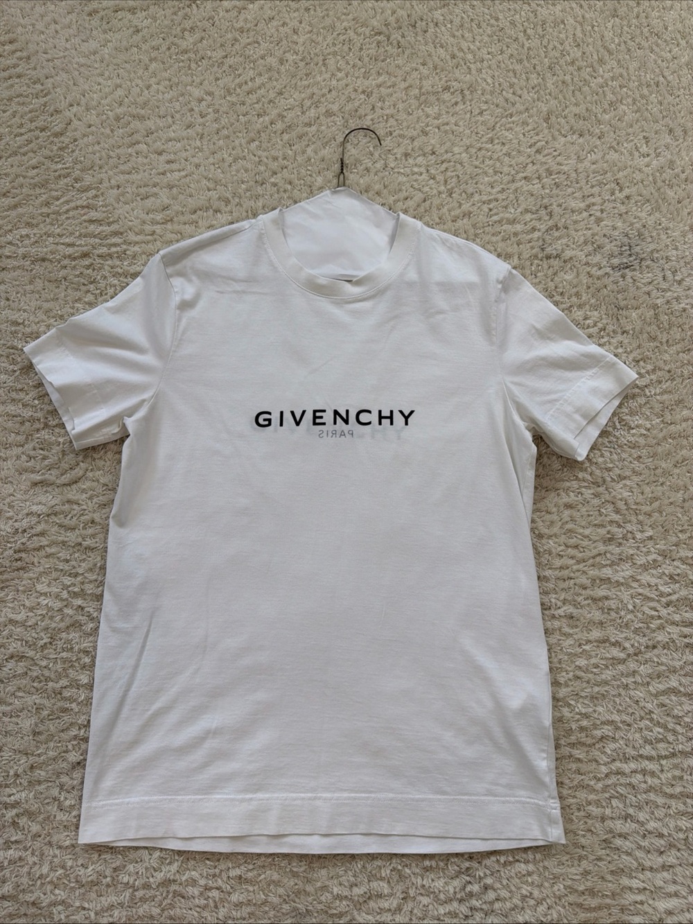Givenchy Short Sleeve T-Shirt Reverse Logo White M Men SEE PHOTOS